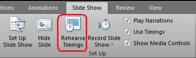 PowerPoint Rehearse Timings